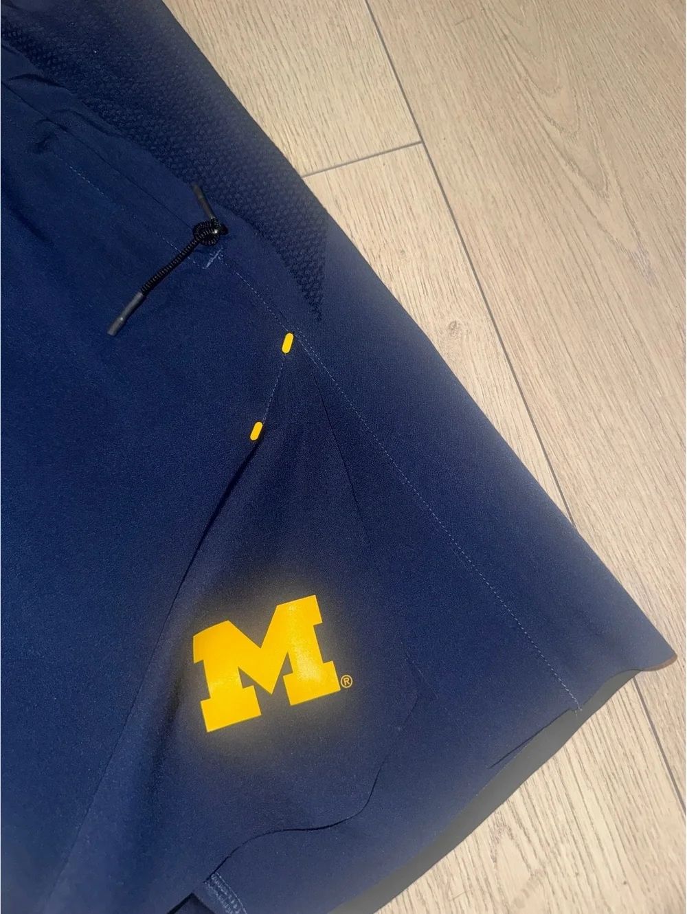 Team Issued Jordan Michigan Wolverines Football Training Shorts